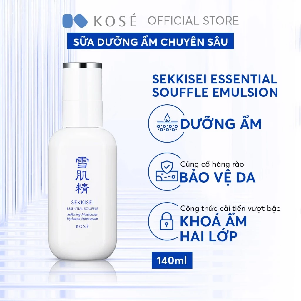 Sữa Dưỡng Cô Đặc KOSE SEKKISEI ESSENTIAL SOUFFLE (120ml)