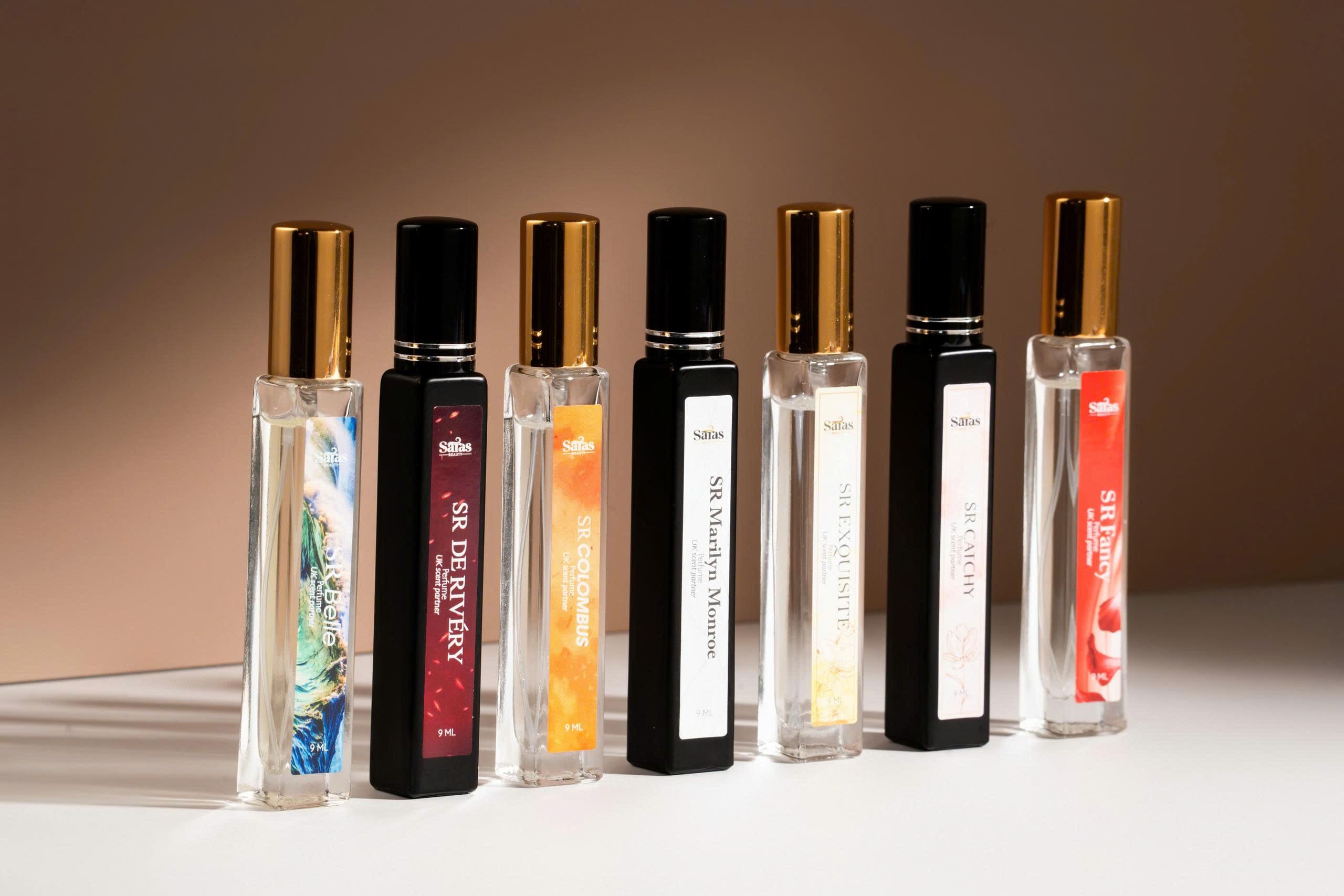 Combo 7 chai nước hoa mini Signature Collection Saras Beauty quà tặng Tết 2026 đẳng cấp