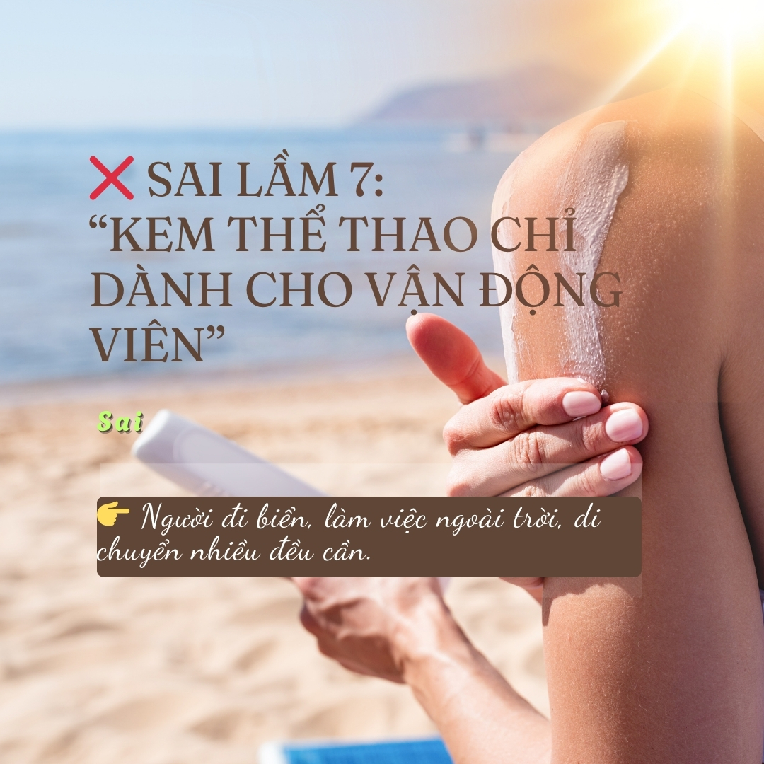 SAI LẦM 7: CHO RẰNG KEM THỂ THAO CHỈ DÀNH CHO VẬN ĐỘNG VIÊN