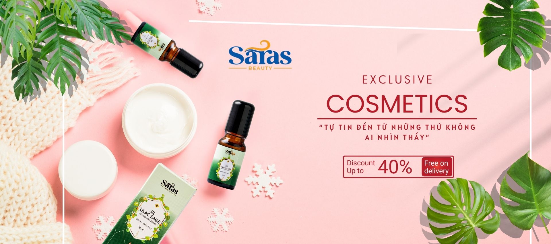 Tinh dầu nước hoa SR Lilac Sage Saras Beauty ưu đãi đến 40%, hương thơm tinh tế và sang trọng