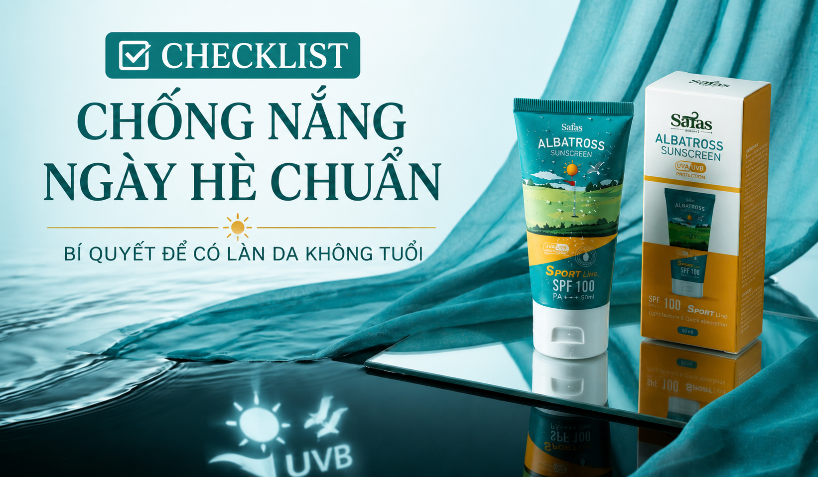 Khám phá checklist chống nắng ngày hè chuẩn chuyên gia: từ kem chống nắng, che chắn đến thói quen bảo vệ da giúp ngăn lão hóa và giữ da luôn khỏe đẹp.